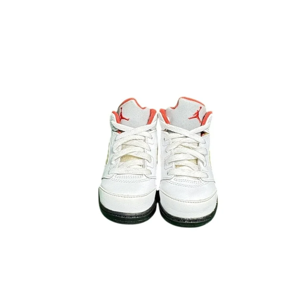 Jordan‎ 5 Retro Fire Red 2020 White Red Black Toddler Shoes 6C 440890-102